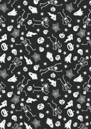 Witchy Woods Lewis & Irene Fabric | Spooky Friends Black