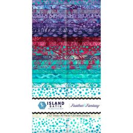 Island Batik Fabric Strip Pack | Feather Fantasy