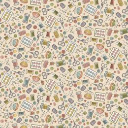 Atelier Fabric By Makower | Notions Cream