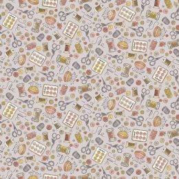 Atelier Fabric By Makower | Notions Grey
