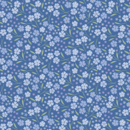 Cassandra Connolly Forever Blooms Fabric | Forevermore Mid Blue
