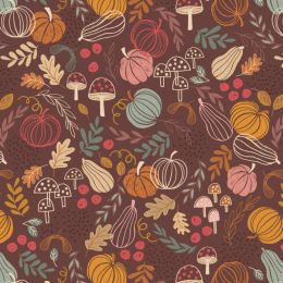 Snuggle Up Season Flannel Lewis & Irene | Pumkins On Chocolate