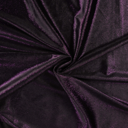 Velour With Foil | Purple-Black