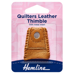 Quilters Leather Coin Thimble | Hemline