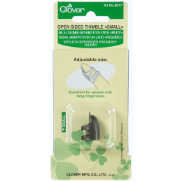 Adjustable Open Sided Metal Thimble - Small | Clover