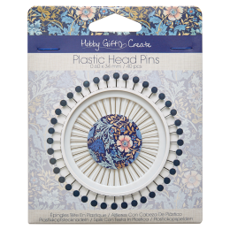 William Morris Inspired | Plastic Headed Pin Wheel 40pcs