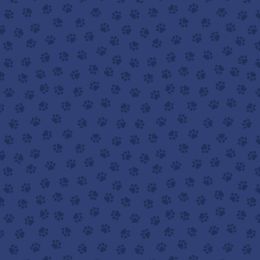 Purrfect Book Club Lewis & Irene Fabric | Paws Blue