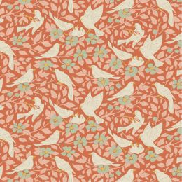 Tilda Songbird Fabric | Ava Coral