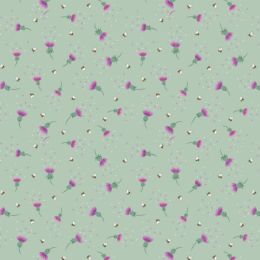 A Celtic Summer Lewis & Irene Fabric | Bee Thistle Sage Green