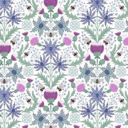 A Celtic Summer Lewis & Irene Fabric | Mirrored Thistle Cream