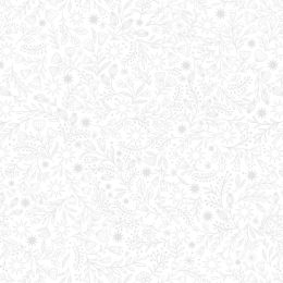 Tiny Tonals Lewis & Irene Fabric | Star Floral White On White
