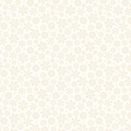 Tiny Tonals Lewis & Irene Fabric | Snowflakes Cream On Cream