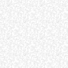 Tiny Tonals Lewis & Irene Fabric | Forest Vines White On White