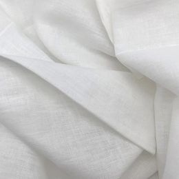 Lucia Linen Fabric | White