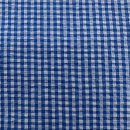 Classic Seersucker Fabric | Royal Blue