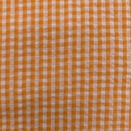 Classic Seersucker Fabric | Orange