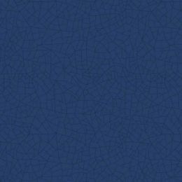 Lewis & Irene Porcelain & Seaglass Fabric by Stuart Hillard | Crackle Glaze Dark Blue