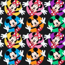 Licensed Cotton Fabric | Disney Mickey & Minnie Circles