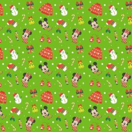 Licensed Cotton Fabric | Disney Mickey & Minnie Christmas