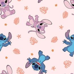 Licensed Cotton Fabric | Disney Stitch & Angel Soft Tropics