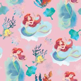 Licensed Cotton Fabric | Disney Princess Little Mermaid Ariel