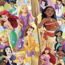 Licensed Cotton Fabric | Disney Princess Multi