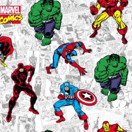 Licensed Cotton Fabric | Marvel Action Comic