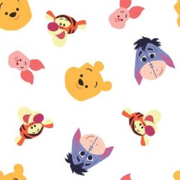Licensed Cotton Fabric | Winnie The Pooh & Friends Multi