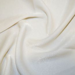 Silk Touch Velvet Satin Fabric | Ivory