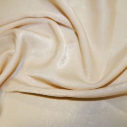 Silk Touch Velvet Satin Fabric | Champagne