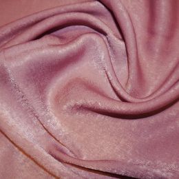 Silk Touch Velvet Satin Fabric | Mauve
