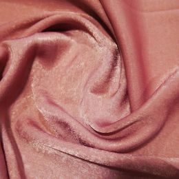 Silk Touch Velvet Satin Fabric | Old Rose