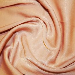 Silk Touch Velvet Satin Fabric | Blush