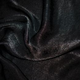 Silk Touch Velvet Satin Fabric | Black