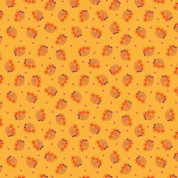 Sambramha Fabric By John Scott | Mini Stems Yellow Spice