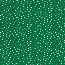 Cotton Rich Jersey Fabric | Multi Spot Green