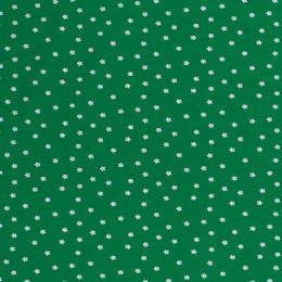 Cotton Rich Jersey Fabric | Ditsy Floral Green