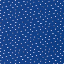 Cotton Rich Jersey Fabric | Ditsy Floral Blue