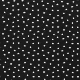 Cotton Rich Jersey Fabric | Star Black