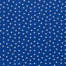 Cotton Rich Jersey Fabric | Star Blue