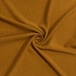 Couture Stretch Crepe Fabric | Mustard