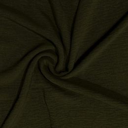 Couture Stretch Crepe Fabric | Hunter