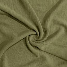 Couture Stretch Crepe Fabric | Moss