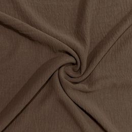 Couture Stretch Crepe Fabric | Coffee