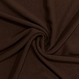 Couture Stretch Crepe Fabric | Brown