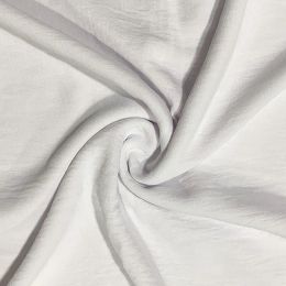 Couture Stretch Crepe Fabric | White