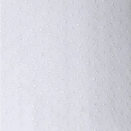 Cotton Voile Floral Embroidery Fabric | White