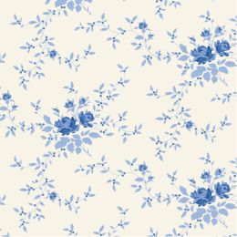 Tilda Something Blue Fabric | Noel Blue