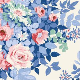 Tilda Something Blue Fabric | Whimsyflower Cream