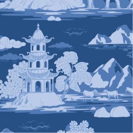 Tilda Something Blue Fabric | Cottonview Night